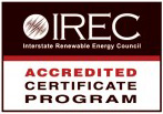 IREC Accredited Cerificate Program logo